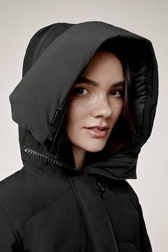Chamarras Canada Goose Mujer Mexico - Lorette Abrigos Negros ZJ4162038